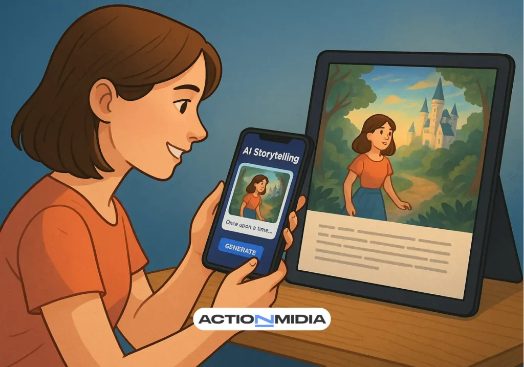 App de IA que cria histórias: crie contos incríveis com suas fotos - Action Midia